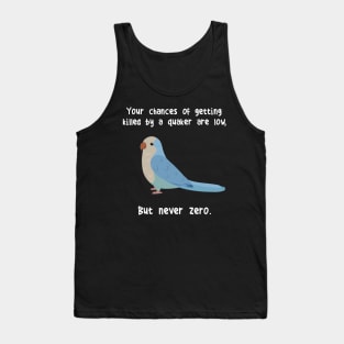 Blue Quaker Parrot Never Zero Tank Top